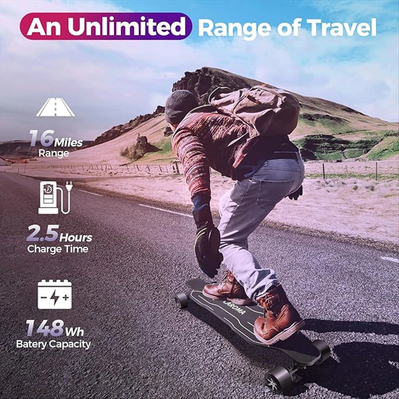 Electric Skateboards Longboards Dual Drive Electric Scooter for Adults and Teens with Remote Control and Charger