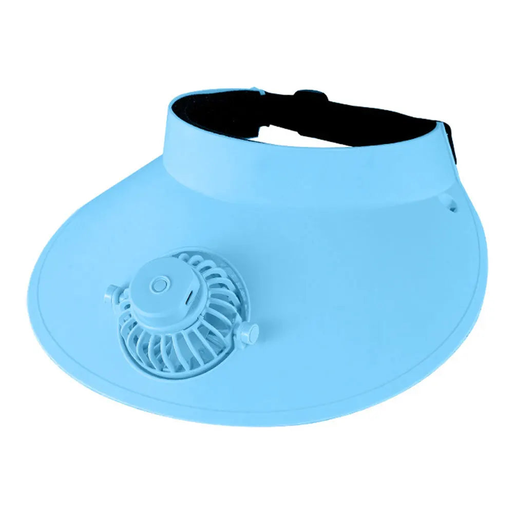 Solar Fan Hat Outdoor Fishing Hat with 2 Solar Fans Wide Brim Bucket Hat Summer Cap for Men Camping Hiking