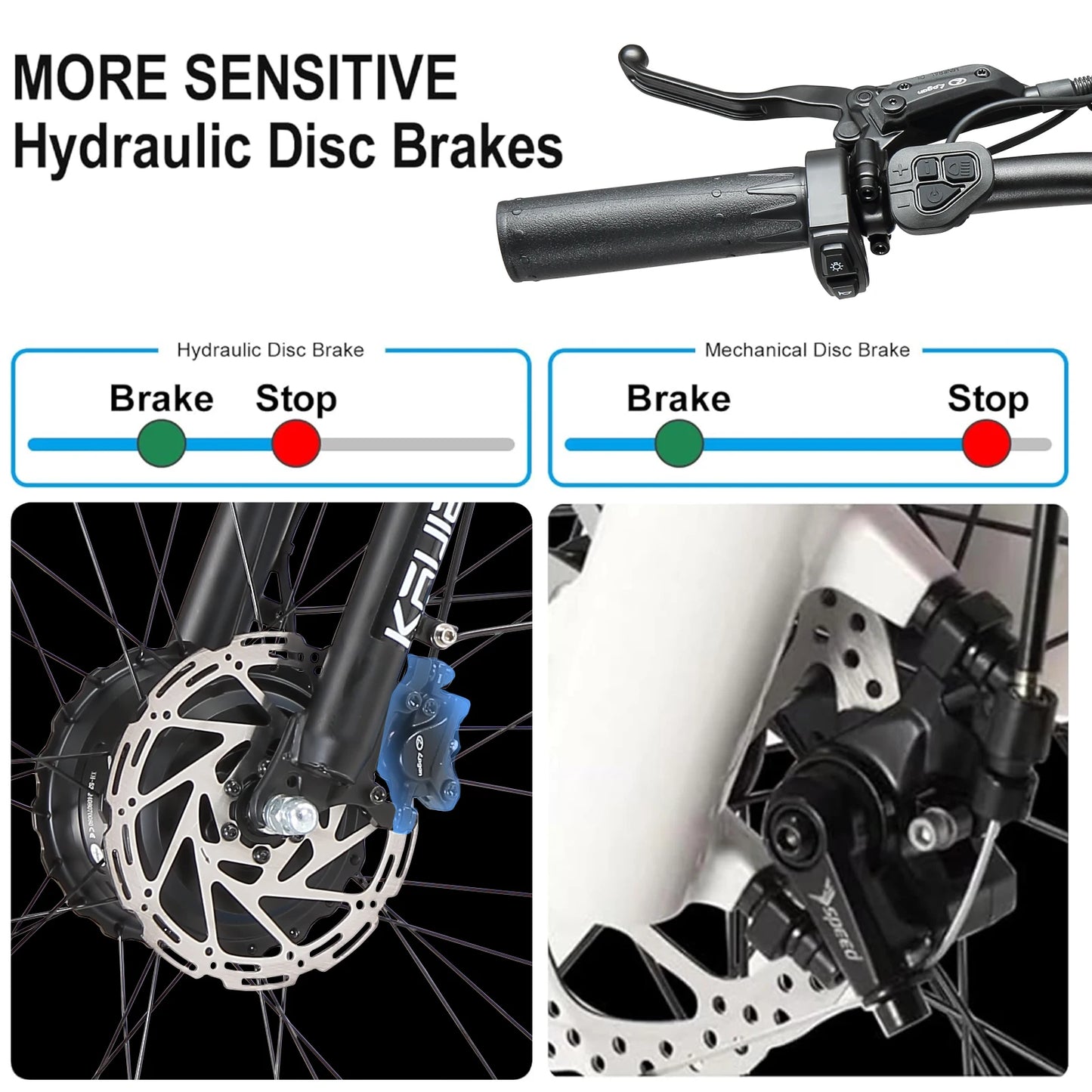 Electric Bike 3000W Dual Motor 52V 26AH Battery Hydraulic Brake Adult Off Road E Bike 24x4.0 Inch Fat Bike Snow Electric Bicycle