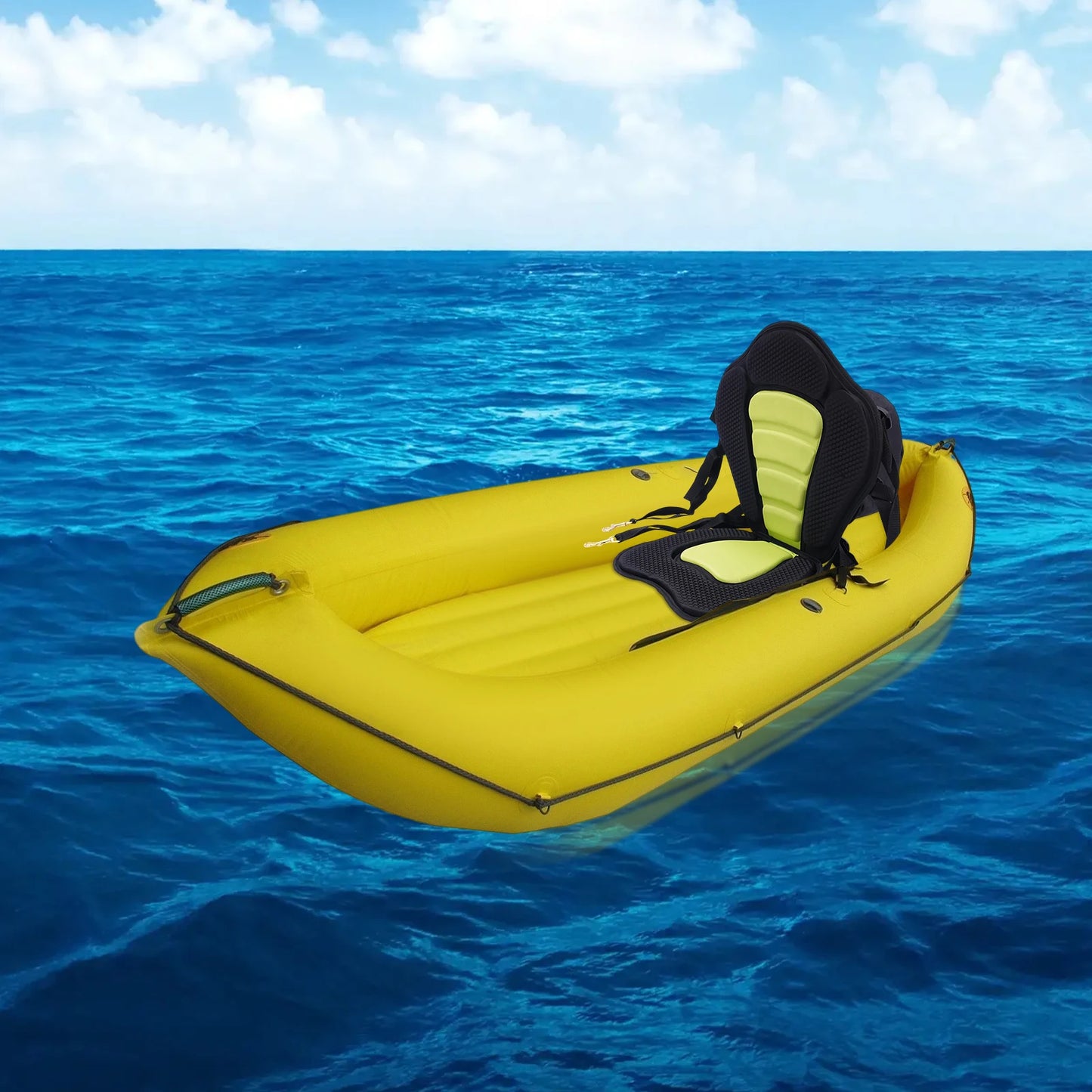 Padded Deluxe Kayak Seat Backpack Bag Adjustable Canoe Backrest with Storage Bag