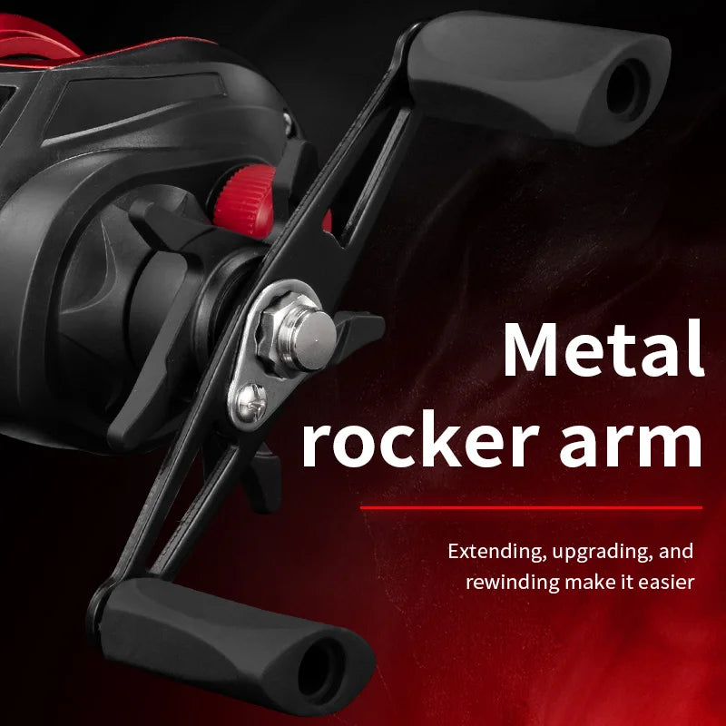 Rooblinos BR 6.3:1 7+1BB Baitcaster Fishing Reel Bait Caster Baitcasting Reel Fishing Tackle