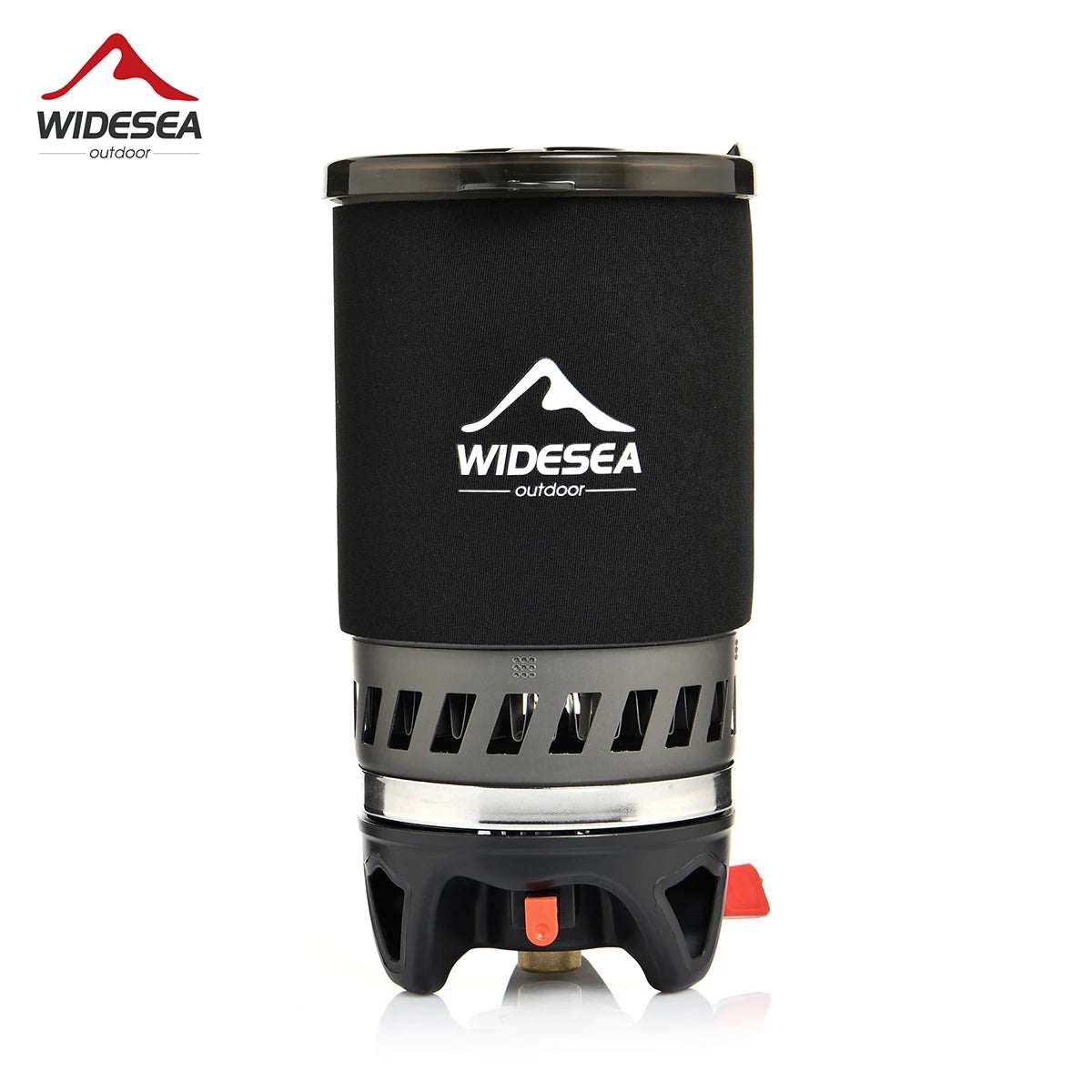 Widesea Camping Cooking System with Heat Exchanger Outdoor Gas Stove Burner and Coffee Pot Cookware Set