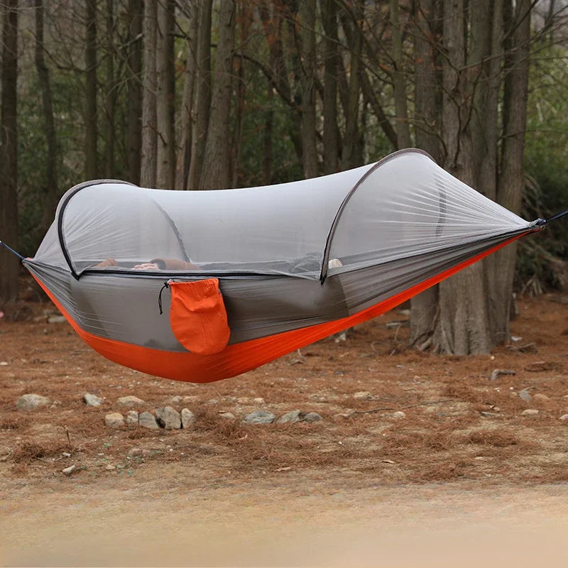 Camping Hammock with Mosquito Net and Sleeping Tent Lightweight Portable Outdoor Furniture for Garden