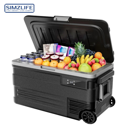 Simzlife 75L Portable Car Refrigerator Compressor Fridge Freezer Cooler Ice Box for Camping Fishing Truck Boating