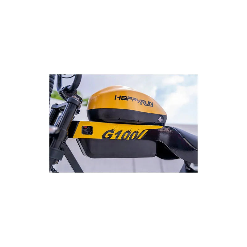 HAPPYRUN G100 Electric Bike Long Range All Terrain Motorcycle 1000W Motor Dual Battery 18Ah 20Ah