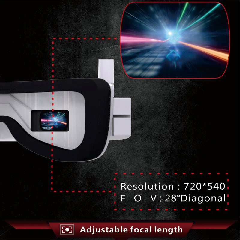 Eachine EV100 720x540 5.8G 72CH FPV Goggles With Dual Antennas Fan And 18650 Battery Case