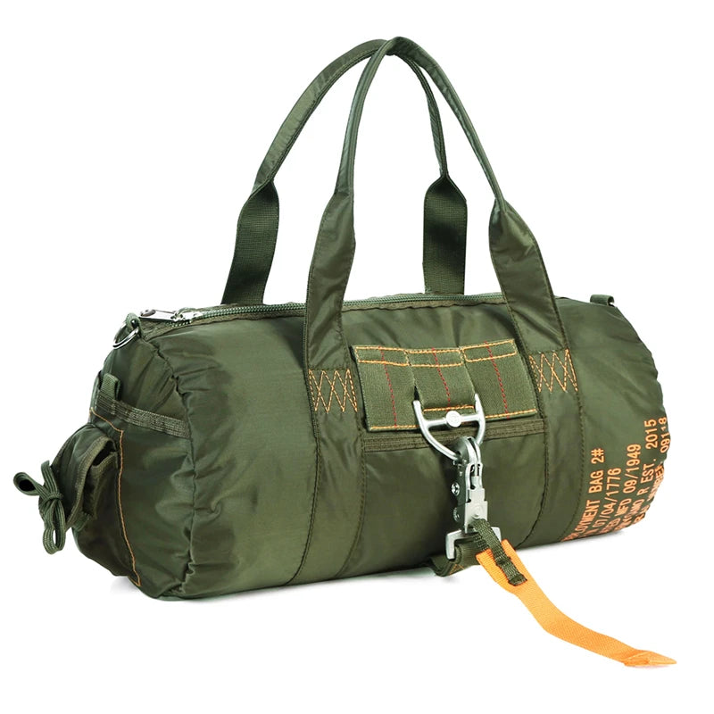 LQARMY Tactical Parachute Sport Duffle Bag 1000D Nylon Outdoor Travel Belt Bag Camping Crossbody Bag