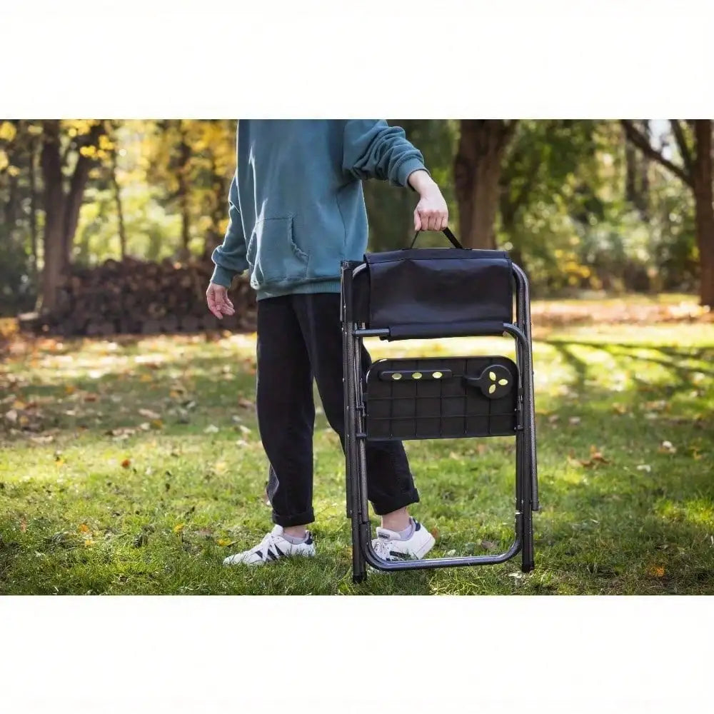 Directors Chair with Side Table Adult Size Foldable Outdoor Camping and Fishing Chair
