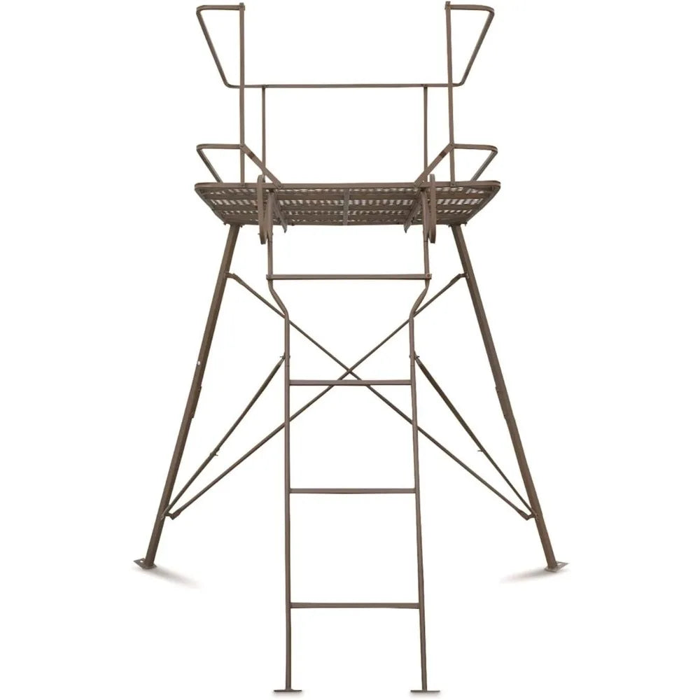 6 Foot Tripod Hunting Tower Blind Elevated 2 Man Stand Hunting Gear Equipment Accessories
