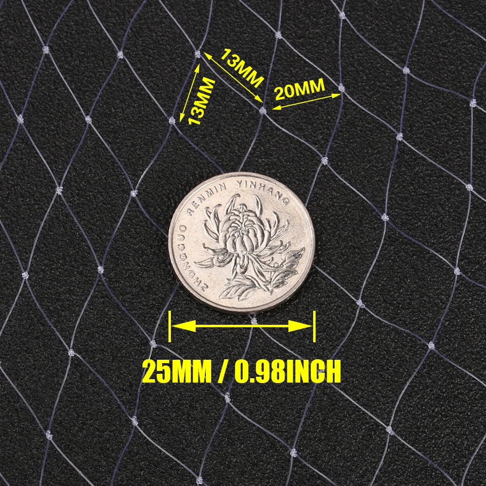 Cast Net 4ft to 8ft Radius Bait Net for Fishing Small Mesh Premium Fishing Nets for Saltwater with Aluminum Sinker