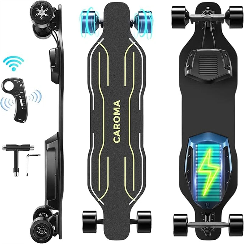 Electric Skateboards Longboards Dual Drive Electric Scooter for Adults and Teens with Remote Control and Charger