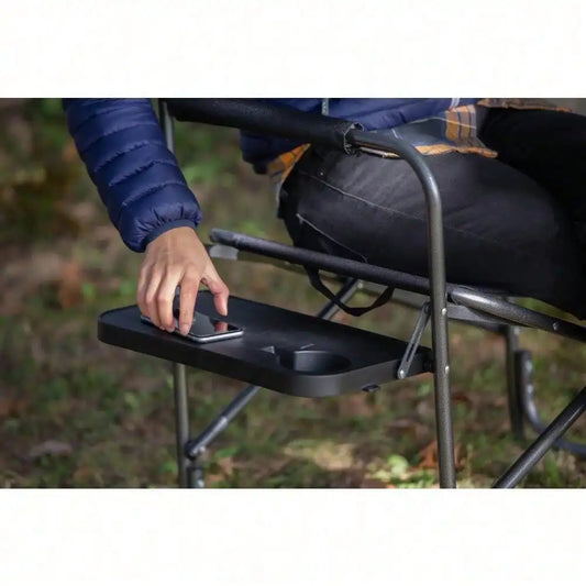 Directors Chair with Side Table Adult Size Foldable Outdoor Camping and Fishing Chair