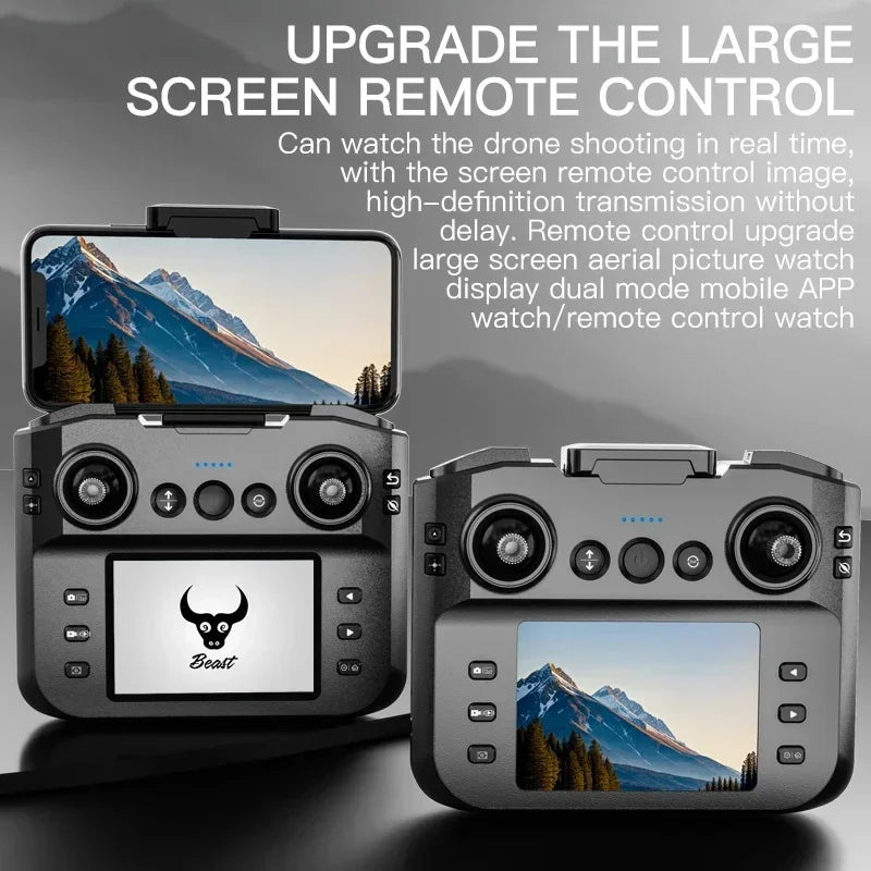 SG901 Pro Drone With Screen Controlled Professional 4K HD Dual Camera Intelligent Obstacle Avoidance RC Quadcopter FPV Drone Toy