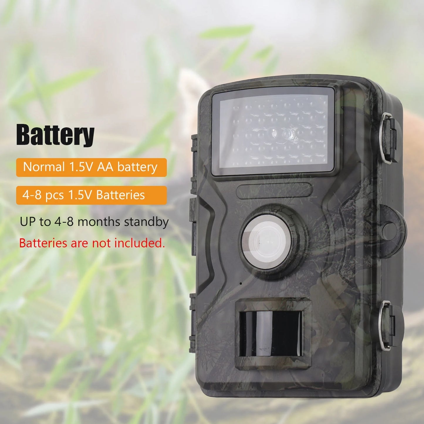 1080P Hunting Camera with 2.0 Inch LCD and 16MP Infrared Night Vision Waterproof Trail Camera