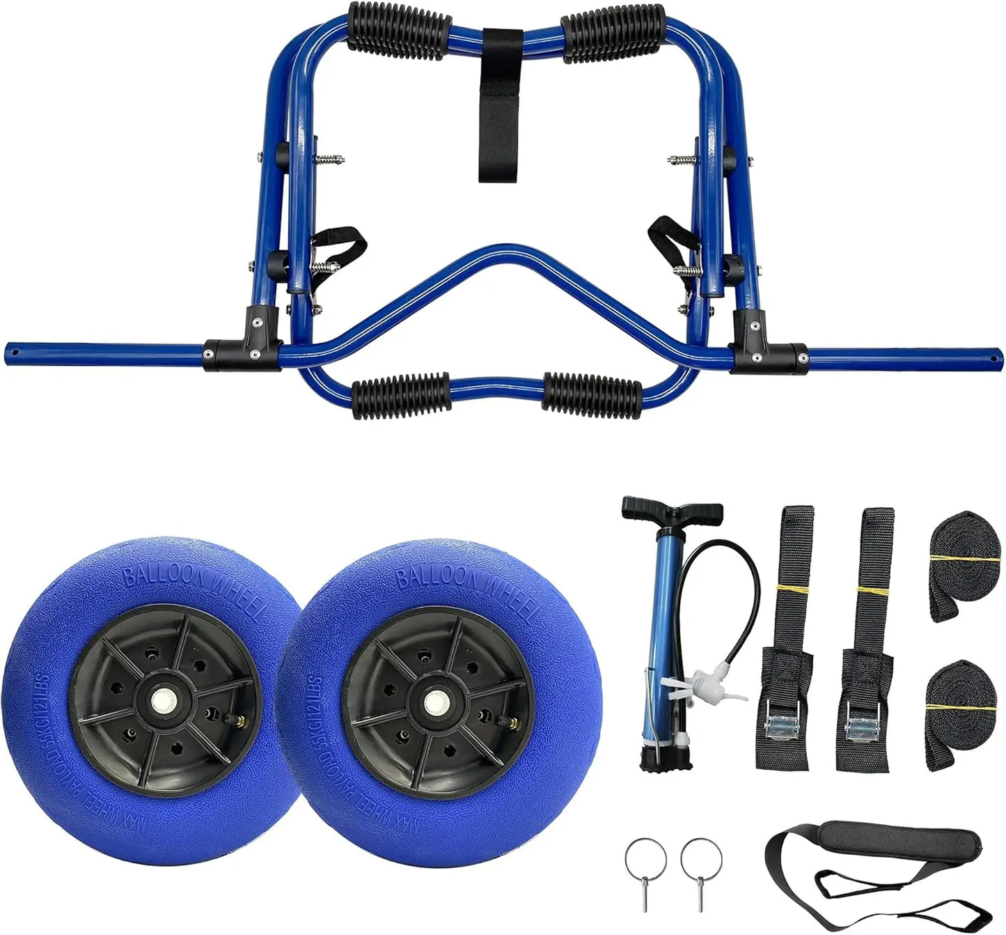 Kayak Cart Dolly for Carrying Kayak Canoe SUP Paddle Board with Large Balloon Wheels