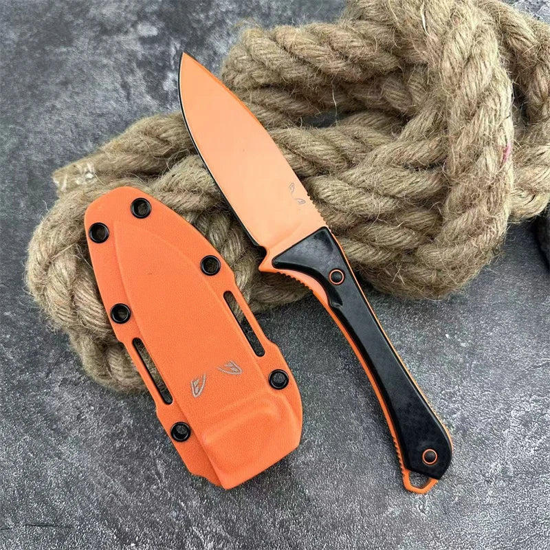 BM 15201 Fixed Blade Knife 3.08 Inch Outdoor Tactical Camping Hiking Fishing Essential EDC Pocket Knife Men's Gift