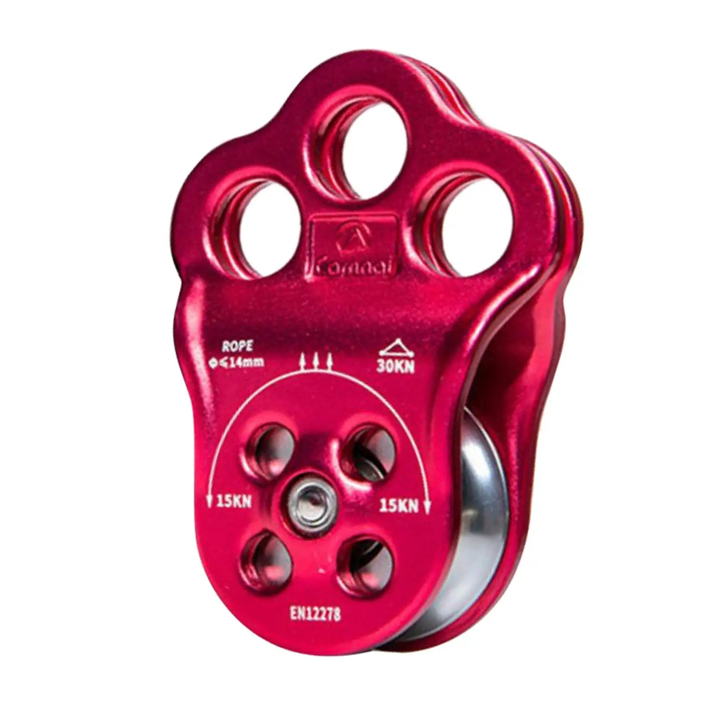 30KN Triple Climbing Hitch Pulley Arborist Tree Rigging Attachment Micro Pulley for Tree Climbing