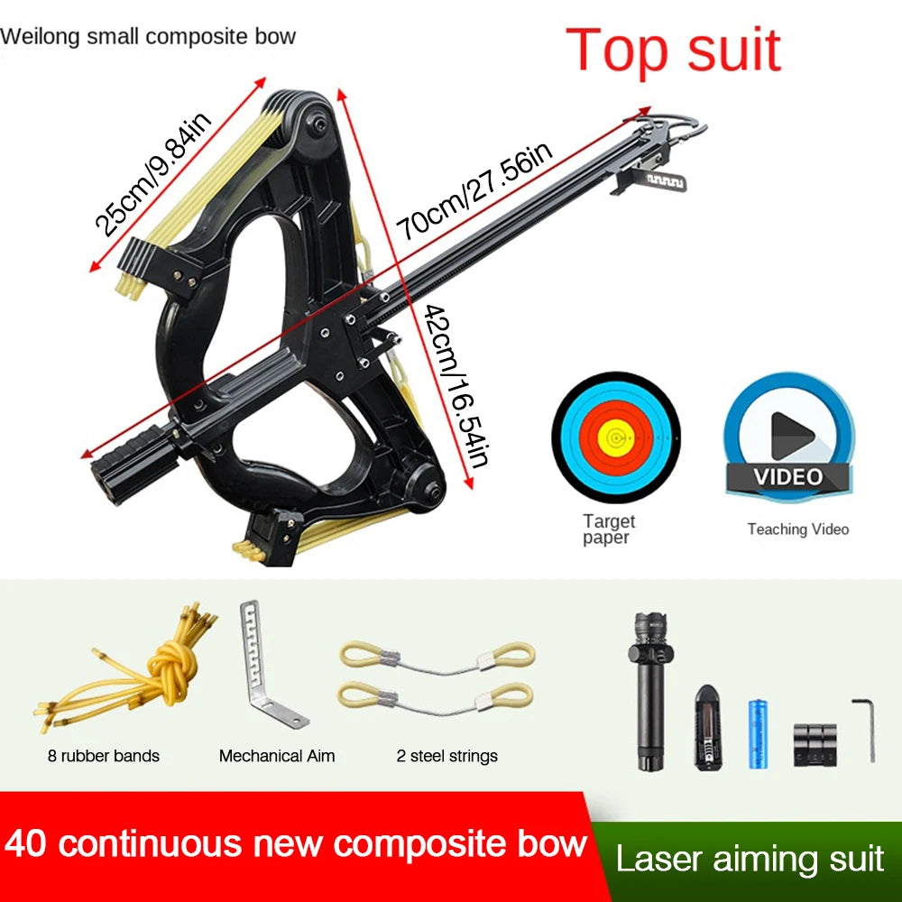 New Continuous Compound Bow Steel Ball Green Light Infrared Adult Outdoor Competition High Precision Mechanical Pulley Bow