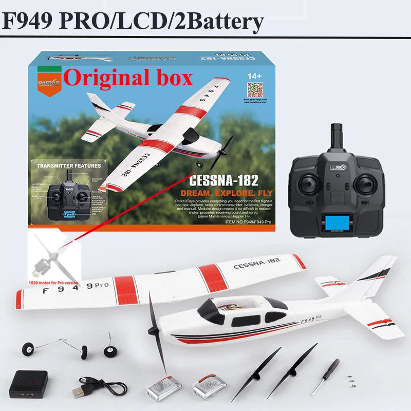 Wltoys F949 2.4G 3D6G 3Ch RC Airplane Fixed Wing Plane Outdoor Toy Drone RTF Upgrade Version With Digital Servo And Gyroscope
