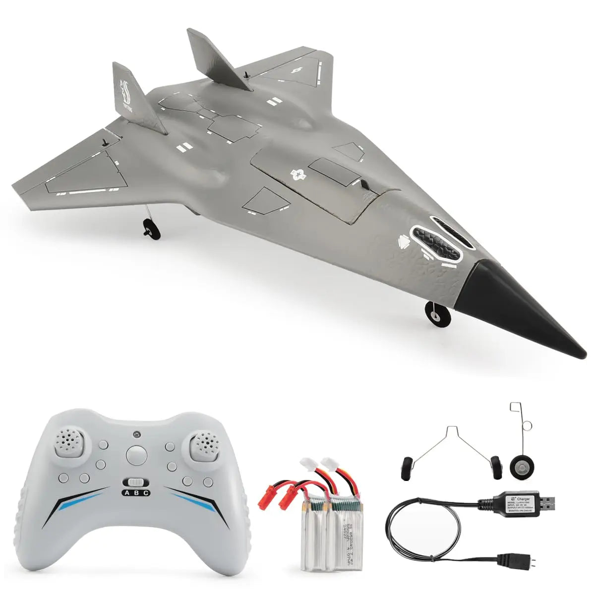 SR72 RC Plane 2.4G 4CH Remote Control Airplane Future Fighter Jet Dual Powerful Motors RC Drone Aircraft Toys for Kids and Adults
