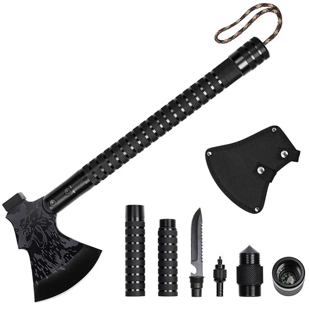 Camping Axe Multi Purpose Foldable Axe Sharp Tomahawk Outdoor Emergency Gear Tool Kit Tactical Hatchet Survival Tourist
