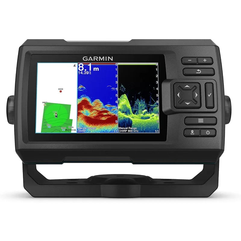 Garmin Striker Vivid 5cv, Easy-to-Use 5-inch Color Fishfinder and Sonar Transducer, Vivid Scanning Sonar Color Palettes