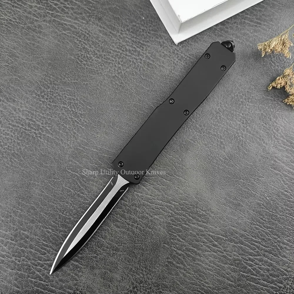 Micro UT70 Survival Tactical Pocket Knife 440C Stainless Steel Blade Zinc Alloy Handle EDC Hunting Utility Tool