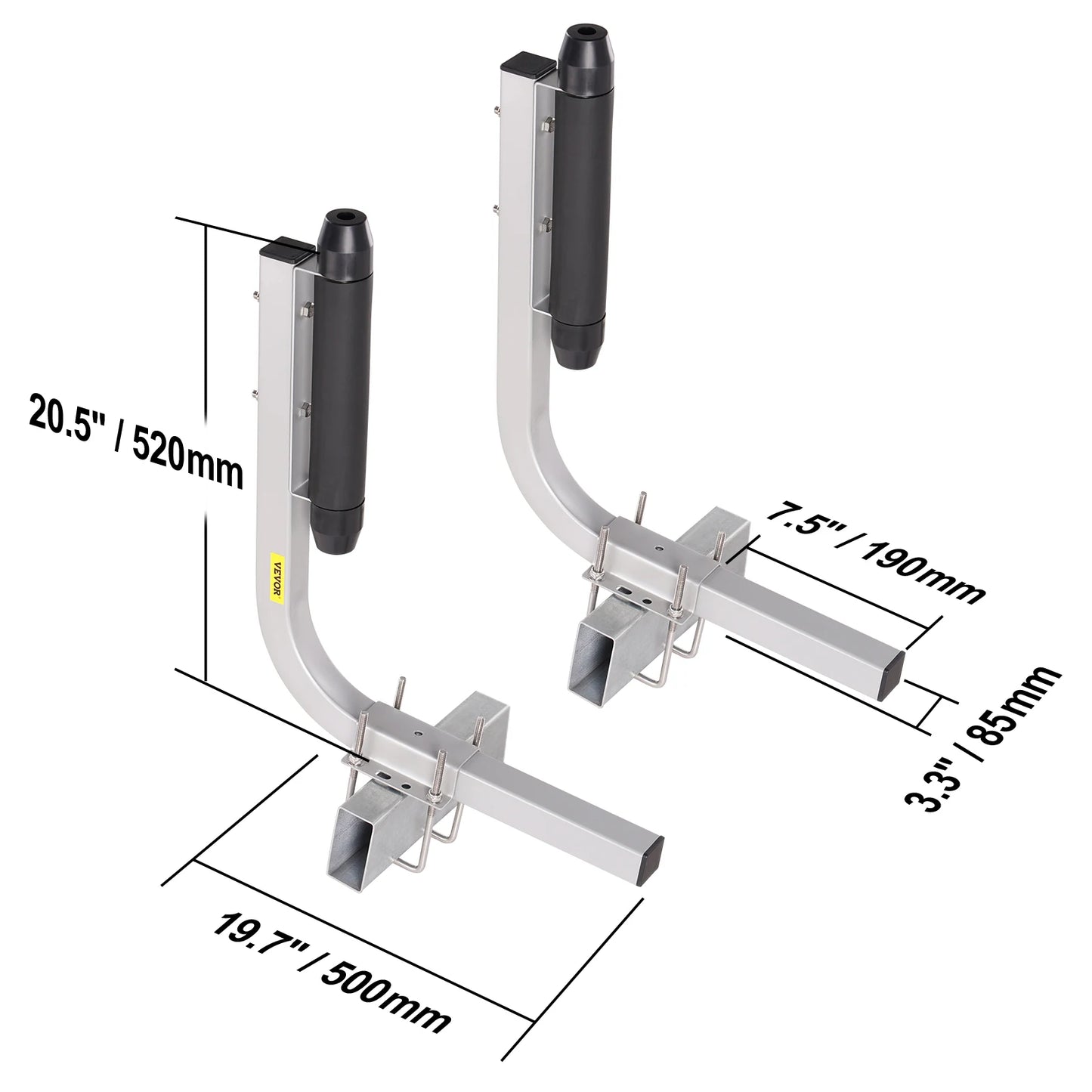 SucceBuy Adjustable Boat Trailer Guide Poles 2PCS Rustproof Galvanized Steel for Ski Boat or Sailboat Trailer