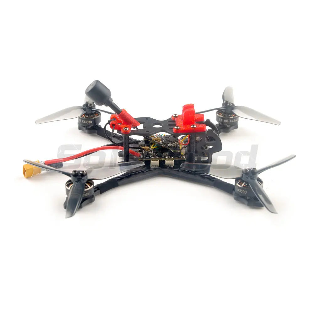 HappyModel Crux35 ELRS V2 CrazyF411 ELRS AIO URAT OVX303 300mW Caddx Ant 1200TVL EX1404 KV3500 4S 3.5 Inch FPV Freestyle Drone