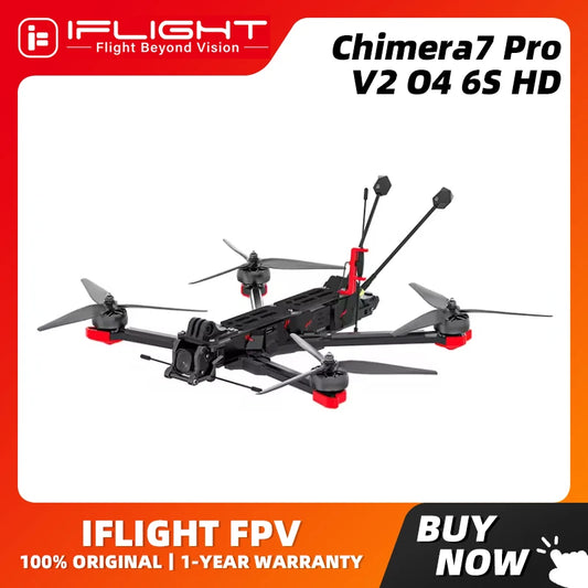 IFlight Chimera7 Pro V2 O4 6S HD Long Range Quad F722 55A XING2 2809 1250KV O4 Pro Air Unit