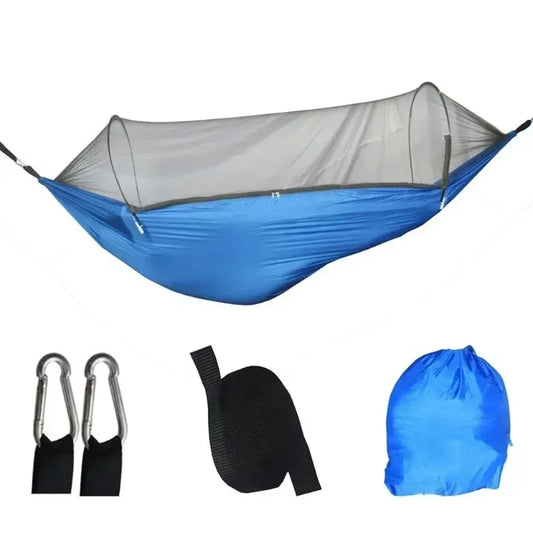 Camping Hammock with Mosquito Net and Sleeping Tent Lightweight Portable Outdoor Furniture for Garden