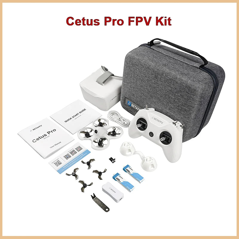 Betafpv Cetus Pro Fpv Kit Remote Drone Vr02 Goggles 5.8G Transmitter For Frsky Brushless Rc Drones Outdoor Toy