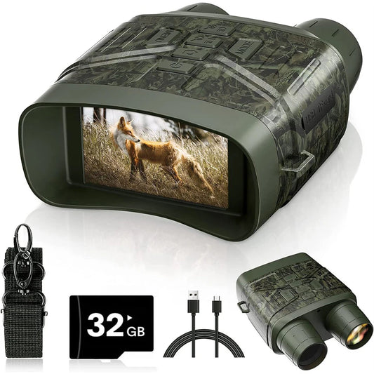4K Night Vision Binoculars 5X Digital 800m Infrared Telescope Goggles for Hunting and Camping Video Recording