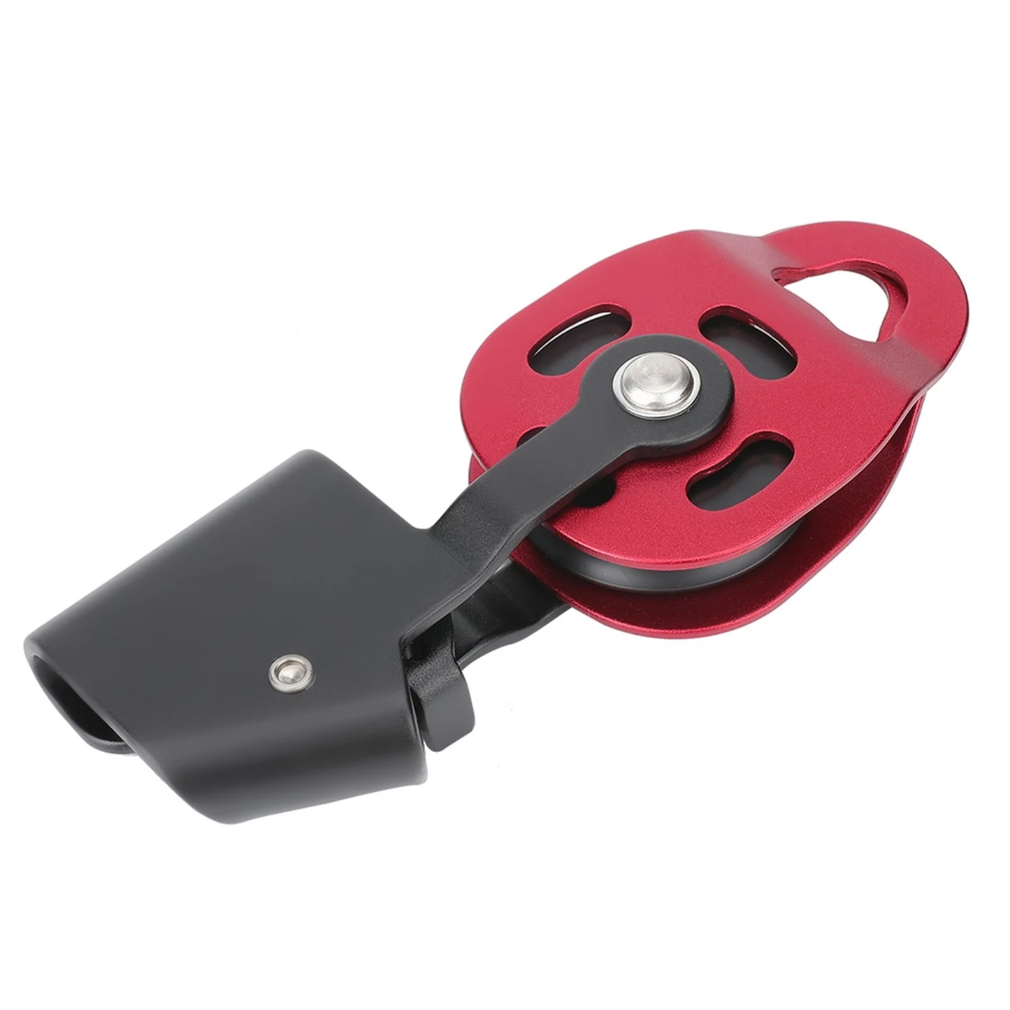4KN Aluminium Heavy Duty Single Swivel Rope Pulley Block for 8 to 12mm Rope Climbing