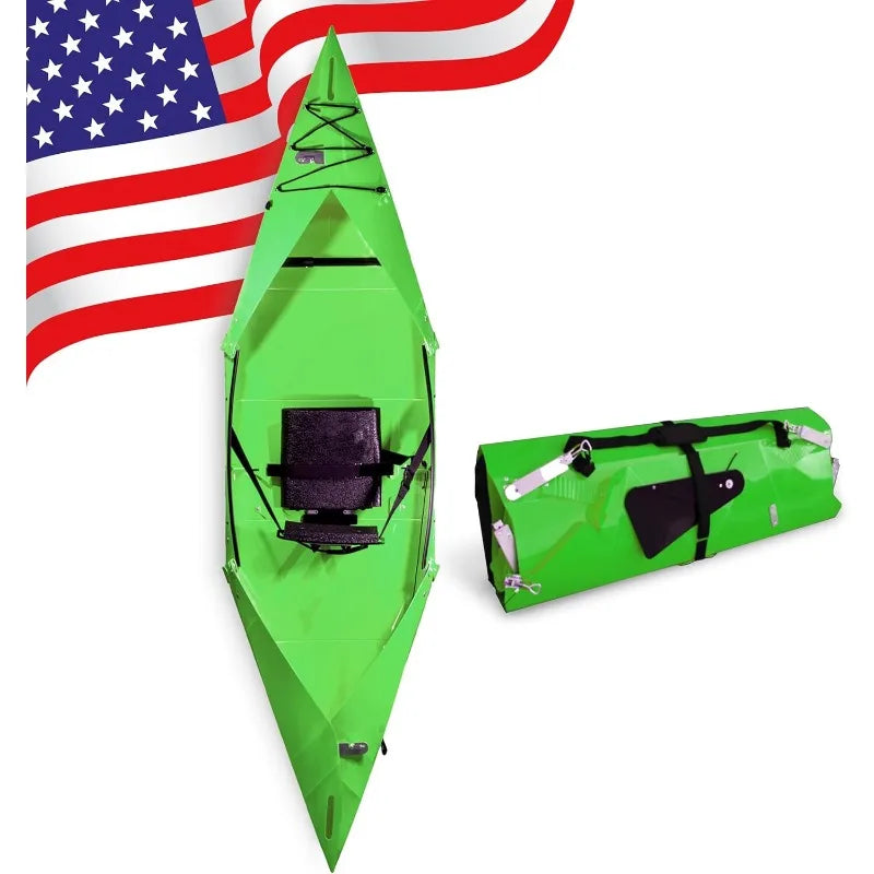 Tucktec 10 Foot Pro Foldable Kayak Full Size Folding Kayak Portable Kayak for Adults Made in USA