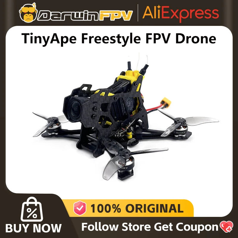 DarwinFPV TinyApe Freestyle 2.5 Inch Walksnail Avatar HD Camera Drone