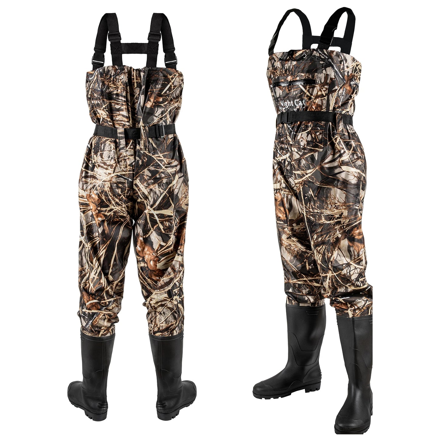 Waders for Men with Boots Waterproof Chest Wader Nylon and PVC for Fishing and Hunting