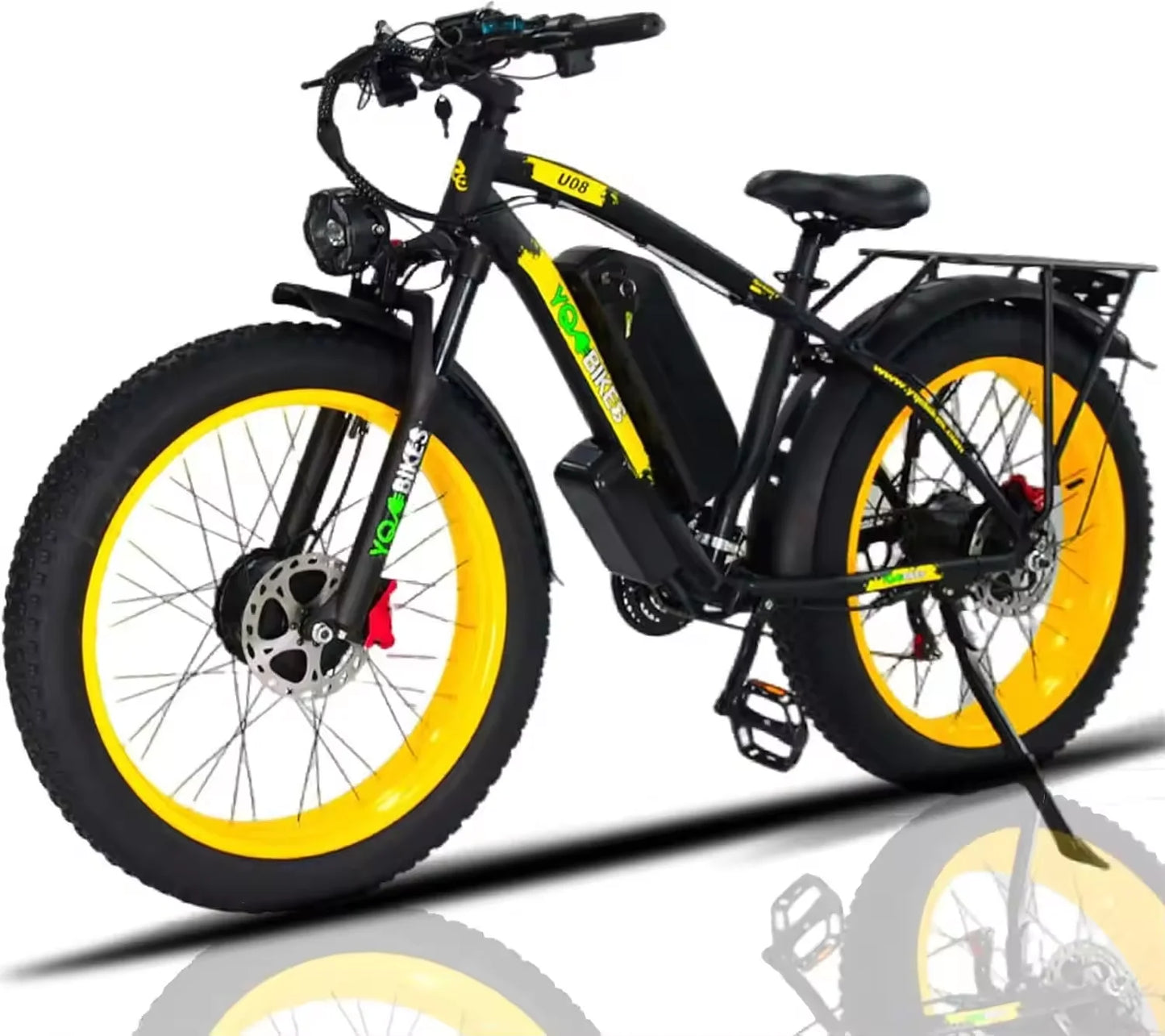 3000W Electric Bike for Adults 60KMH Dual Motor Fat Tire Electric Bicycle with Hydraulic Brakes