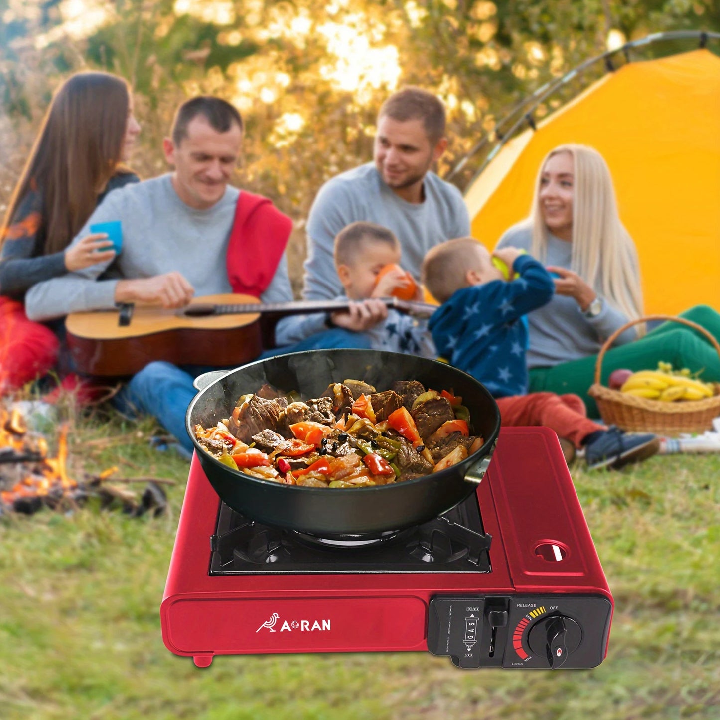 Card Stove Camping Gas Stove 2900W High Power Portable Gas Stove Outdoor Picnic Equipment