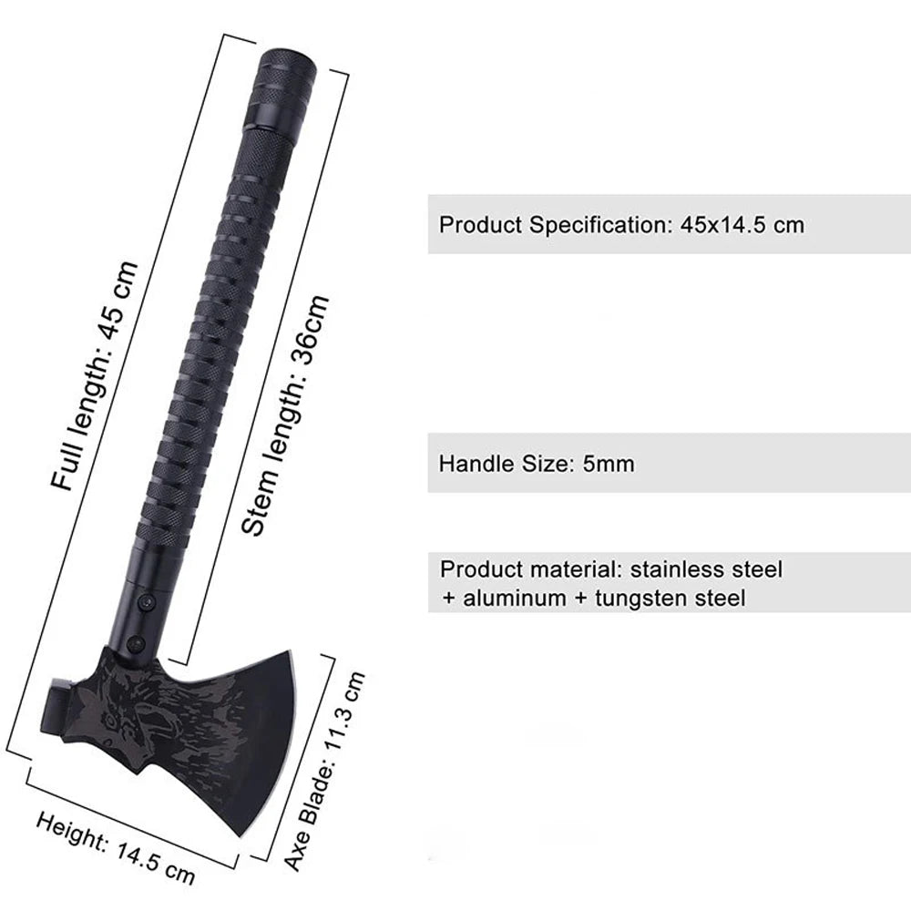 Camping Axe Multi Purpose Foldable Axe Sharp Tomahawk Outdoor Emergency Gear Tool Kit Tactical Hatchet Survival Tourist