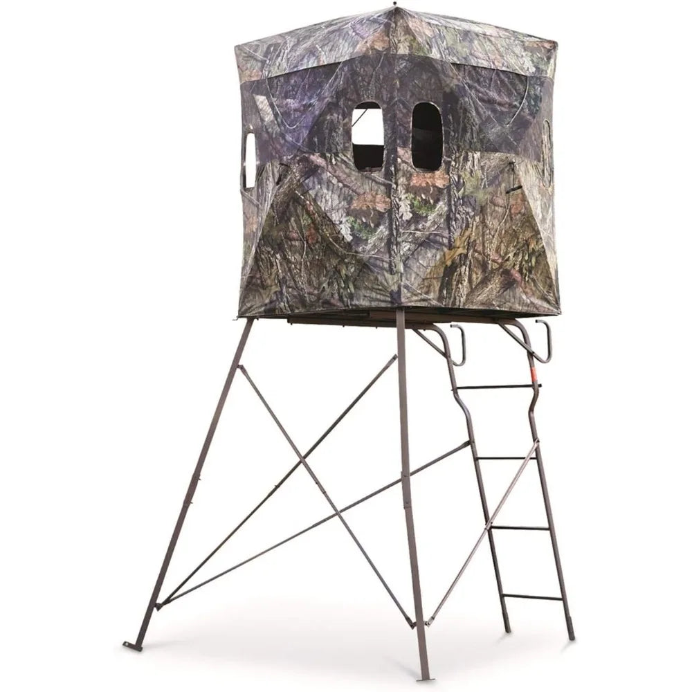 6 Foot Tripod Hunting Tower Blind Elevated 2 Man Stand Hunting Gear Equipment Accessories