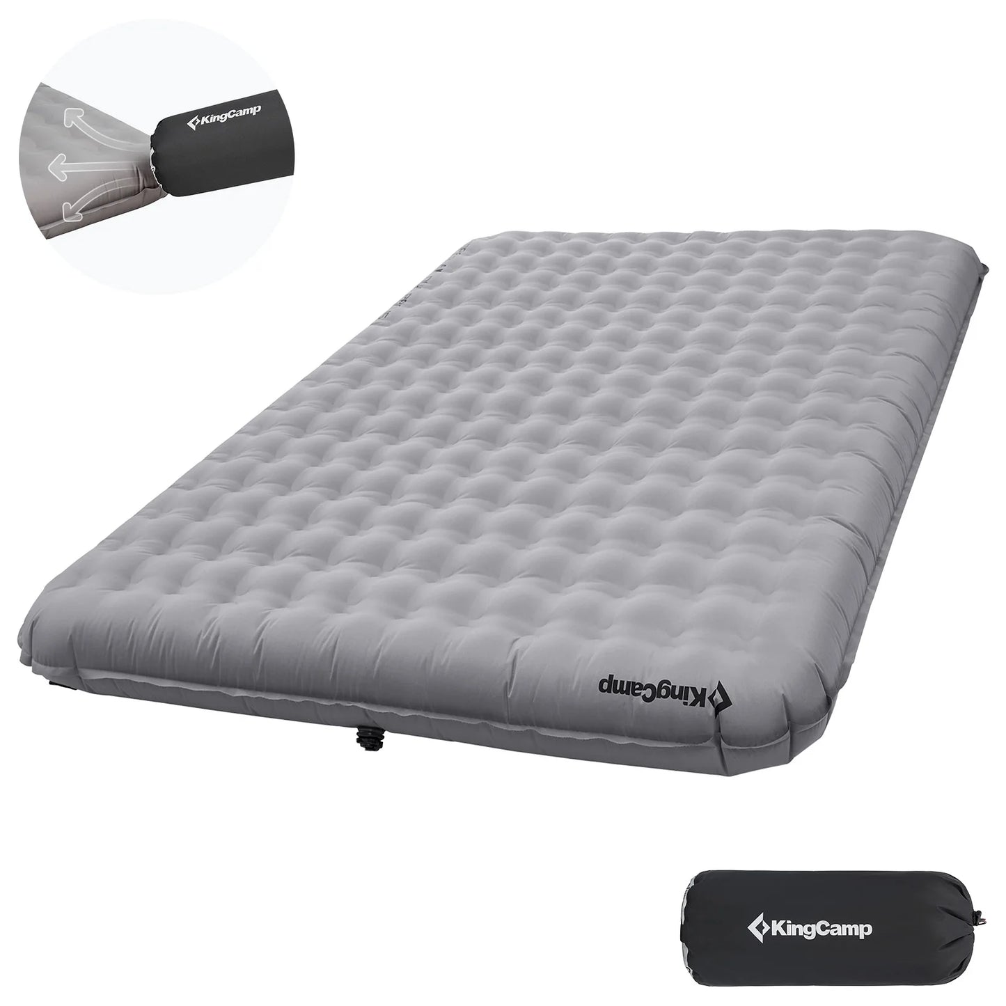 KingCamp Inflatable Double Camping Mat Portable Sleeping Bed Compact For Camping Hiking Backpacking Outdoor