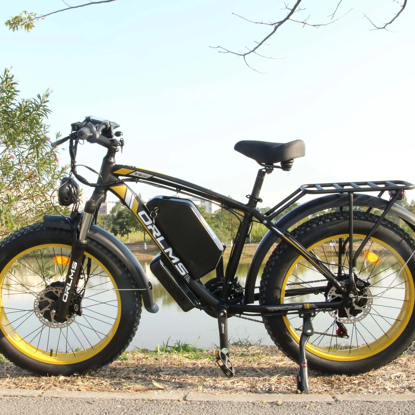 Orlms TS60 Electric Bike 2000W Powerful Motor 48V 25Ah Large Capacity Battery 26 Inch 4.0 Tires Double Shock Absorbers