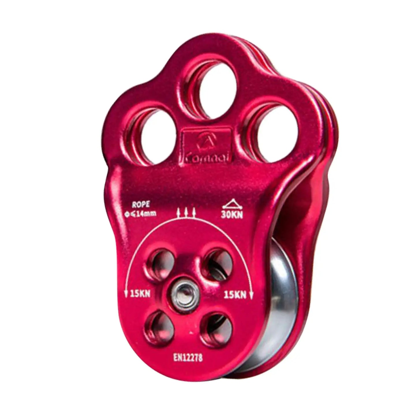 30KN Triple Climbing Hitch Pulley Arborist Tree Rigging Attachment Micro Pulley for Tree Climbing