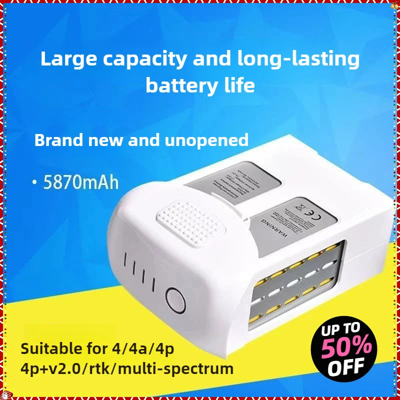 15.2V 5870mAh Intelligent Flight Replacement Battery for DJI Phantom 4 Series Drones