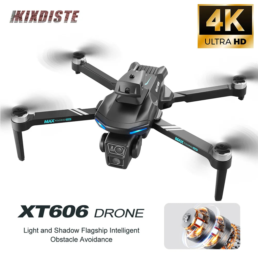 Controlled Drone Beginner Friendly Drones with HD 4K Dual Camera Remote Control and Obstacle Avoidance Brushless for Kids