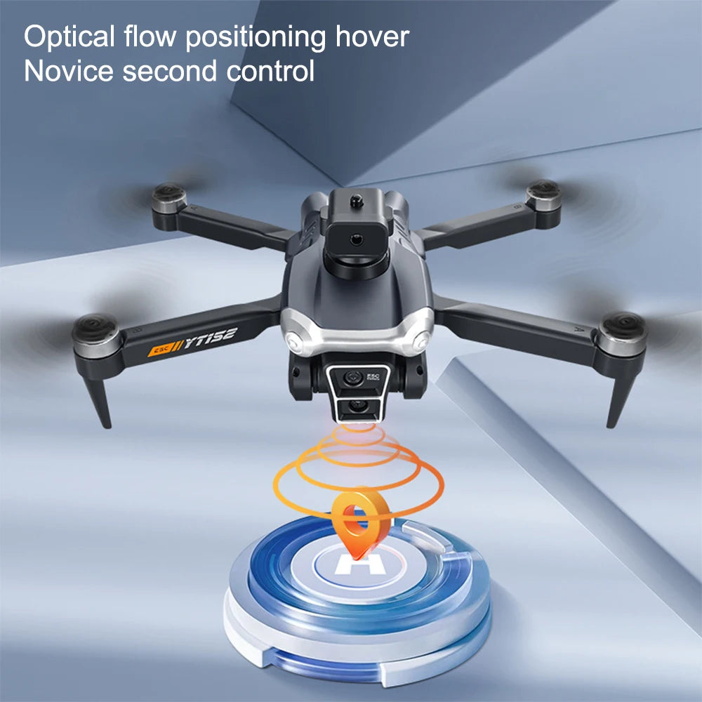New YT152 Brushless Drone Four Axis Aircraft Electric Adjustment 4K FPV Three Camera Optical Flow Obstacle Avoidance Drone
