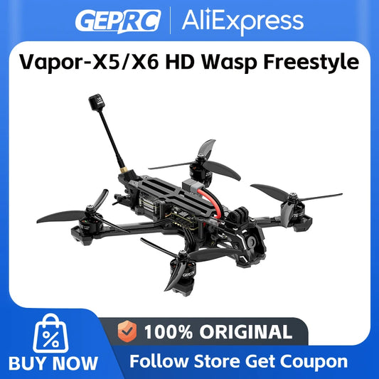 GEPRC Vapor X5 X6 HD Wasp FPV 5-6 Inch F722 V2 FC 60A 4 IN 1 ESC Link VTX High Performance CNC Alloy RC Quadcopter Freestyle Drone
