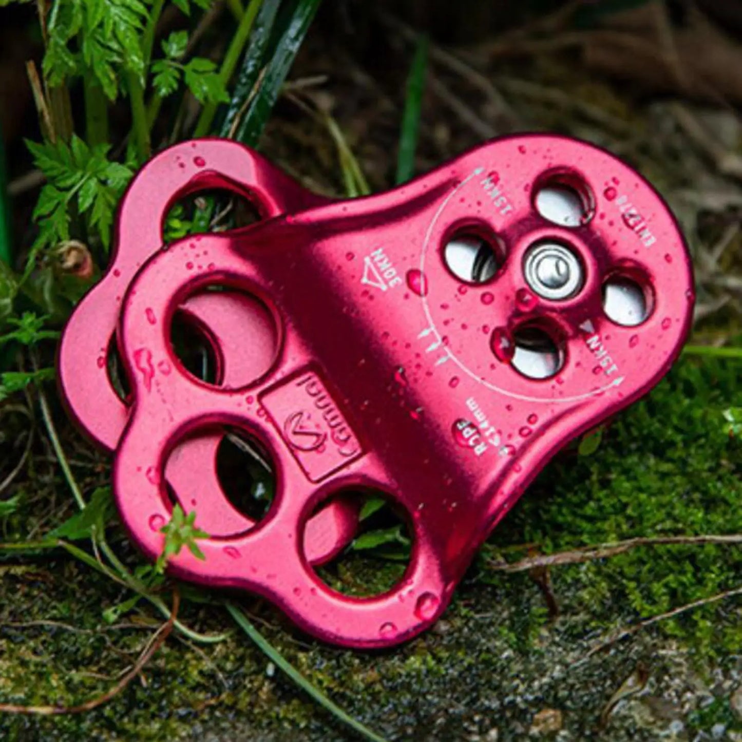 30KN Triple Climbing Hitch Pulley Arborist Tree Rigging Attachment Micro Pulley for Tree Climbing