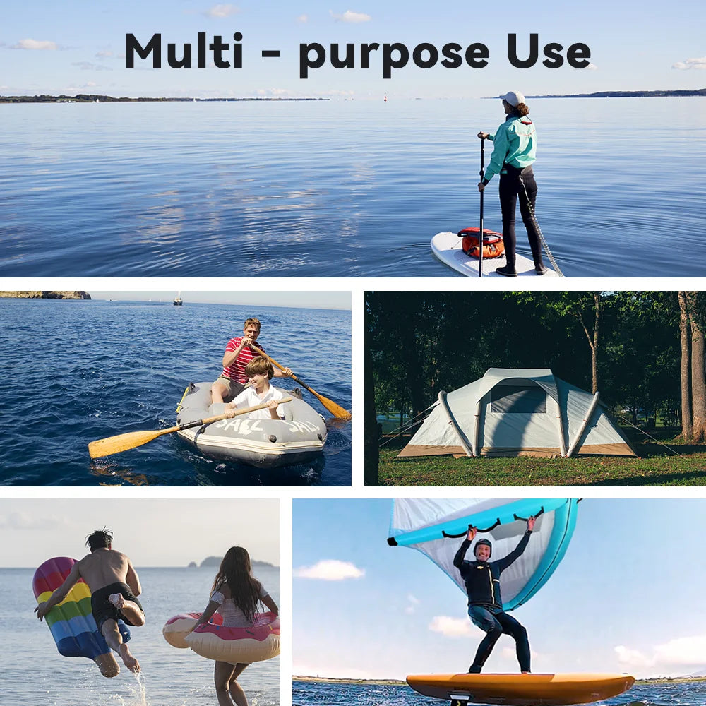 Electric Paddle Board Pump Portable Rechargeable SUP Pump 20PSI High Pressure Air Pump for Paddle Boards Kayaks and Mattresses